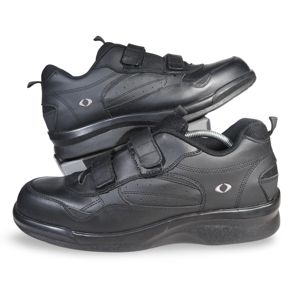 Apex Double Strap Active Walkers Orthopedic Walking Shoes Black G8010M Mens 15 W